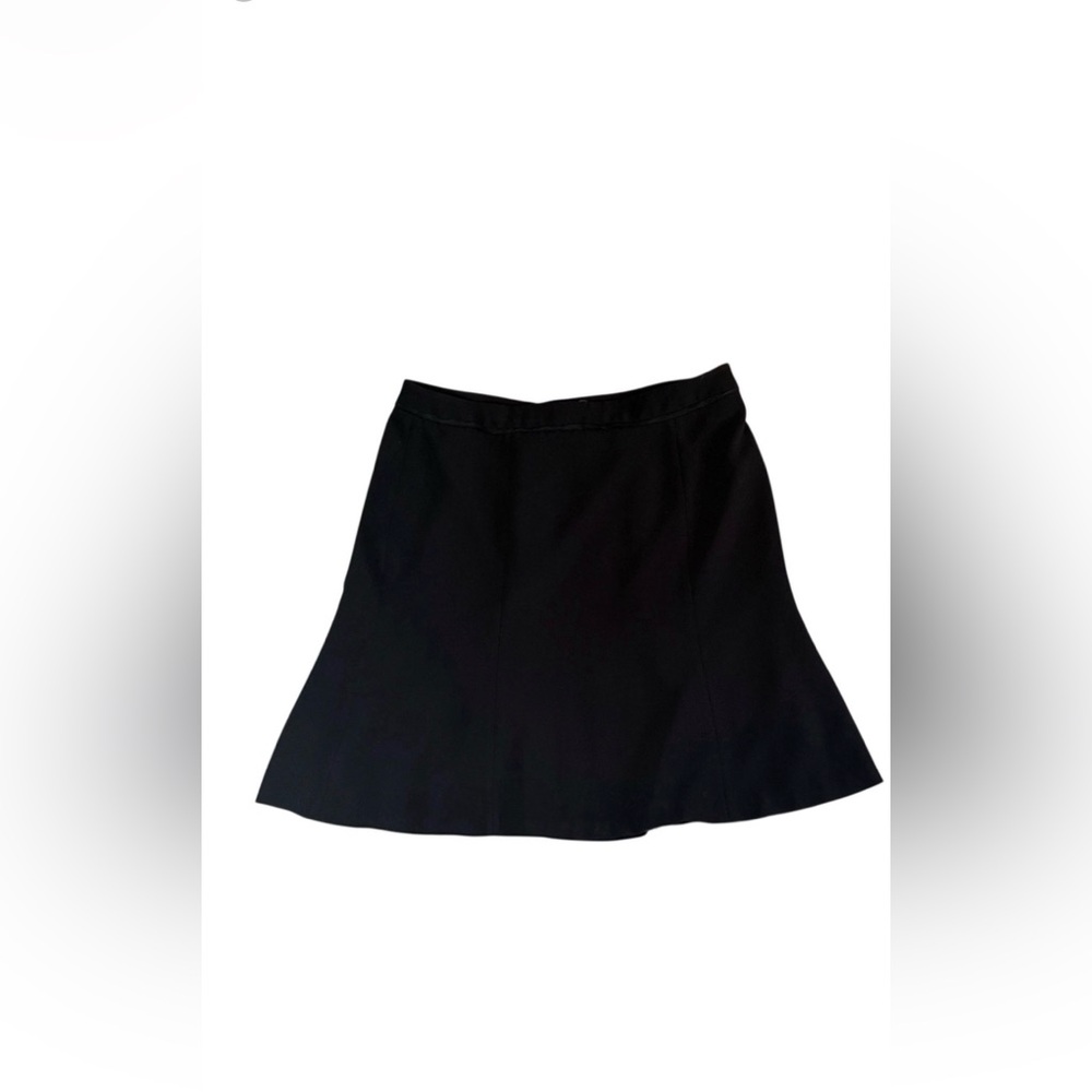 White House Black Market A-Line Black Paneled Skirt